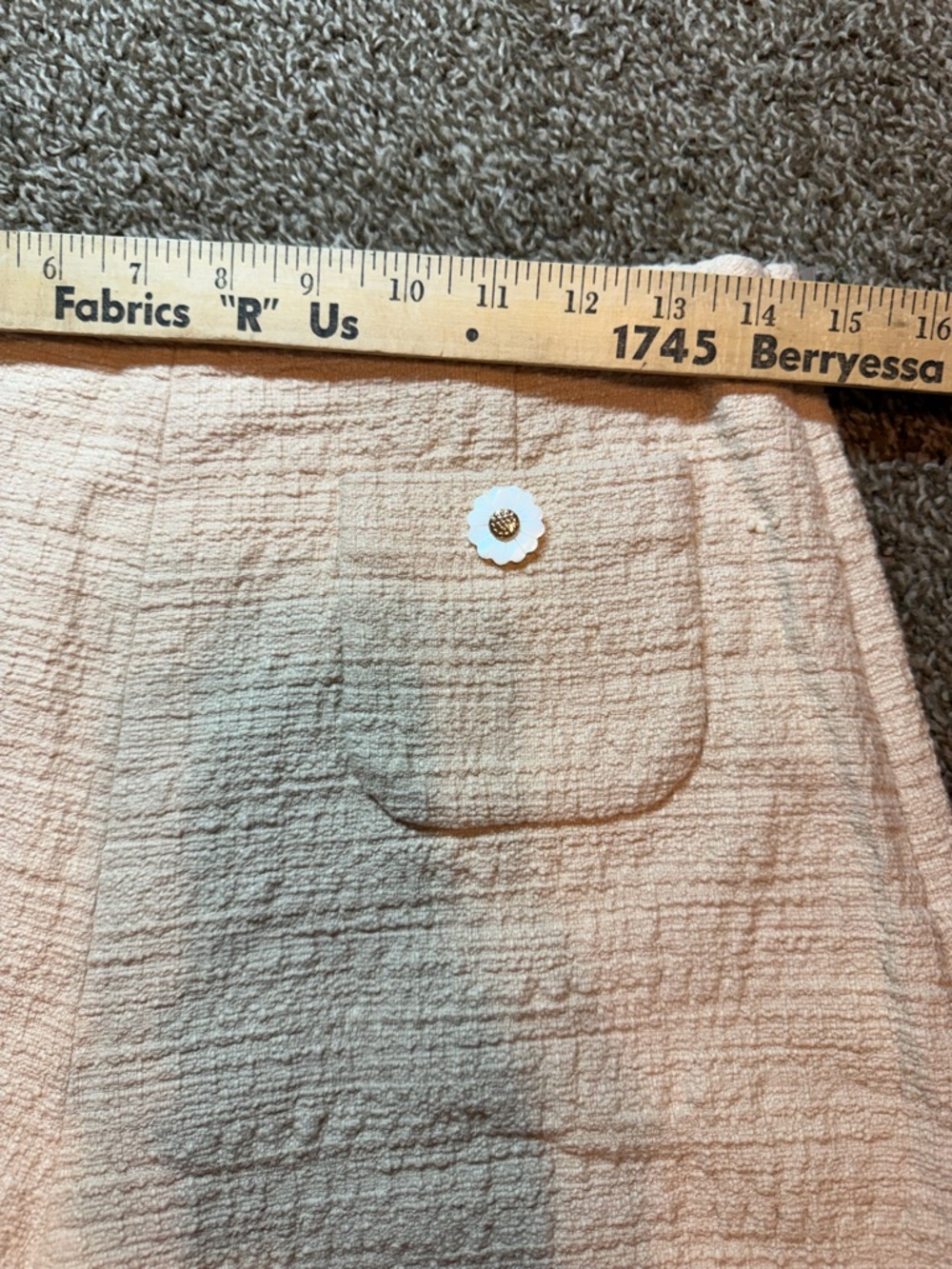 Sandro Shorts Womens 38. USA 6 Small Beige Tan Pierrot High Waisted Textured - Picture 8 of 15